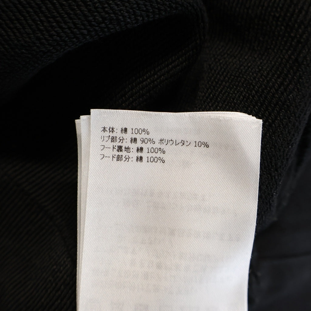 MONCLER(モンクレール) 19AW ラバーワッペンロゴ プルオーバー スウェットパーカー フーディー ブラック E2091804650 V8048