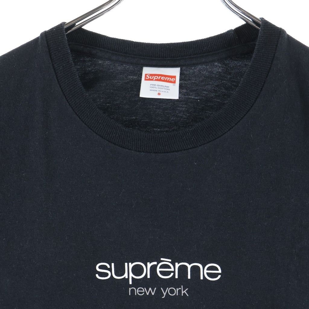 SUPREME(シュプリーム) 22SS Classic Logo Tee クラシック ロゴプリント 半袖Tシャツ カットソー ブラック