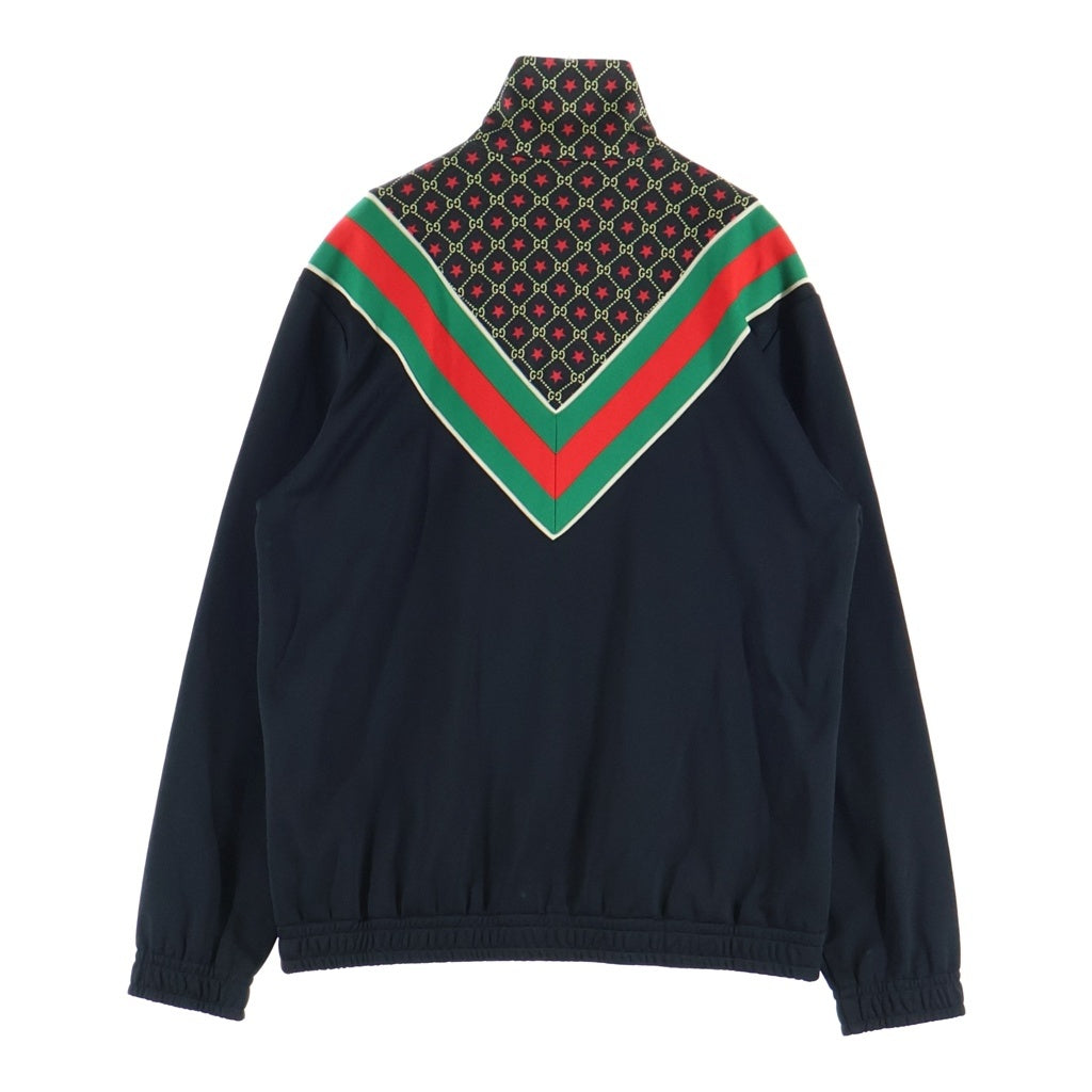 GUCCI(グッチ) GG Star Track Jacket GGスター トラックジャケット ジャージ ポリエステル ジップアップ コットン ブラック レディース