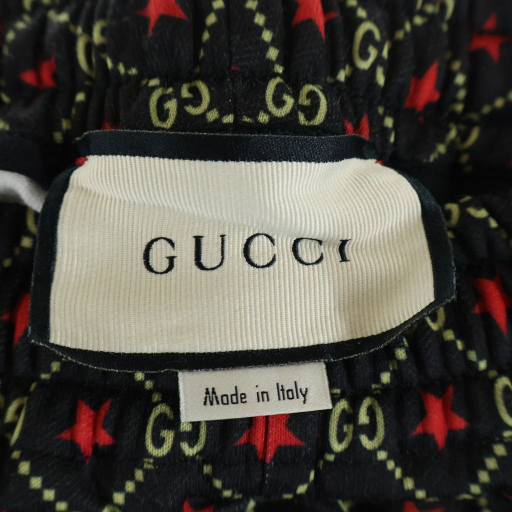 GUCCI(グッチ) 19AW GG Star Jersey Track Pants GGスター ジャージ トラックパンツ ジョガーパンツ シェリーライン ブラック 575735 XJBA6 レディース