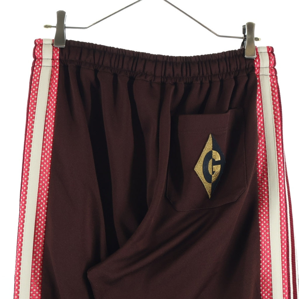 GUCCI(グッチ) Side Line Track Pants サイドライン トラックパンツ ジョガーパンツ Gロゴ刺繍 ブラウン系 587398 XJB0J レディース