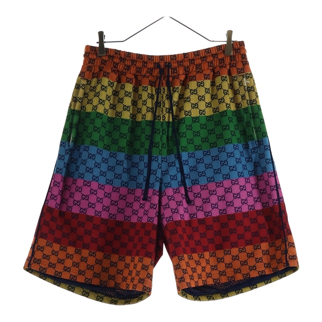 GUCCI(グッチ) 21SS Multicolor Lacing Shorts マルチカラー レーシングショーツ ハーフ ショートパンツ GGロゴ 661176 XJDLP レディース