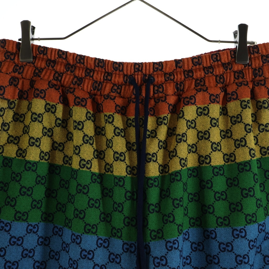 GUCCI(グッチ) 21SS Multicolor Lacing Shorts マルチカラー レーシングショーツ ハーフ ショートパンツ GGロゴ 661176 XJDLP レディース