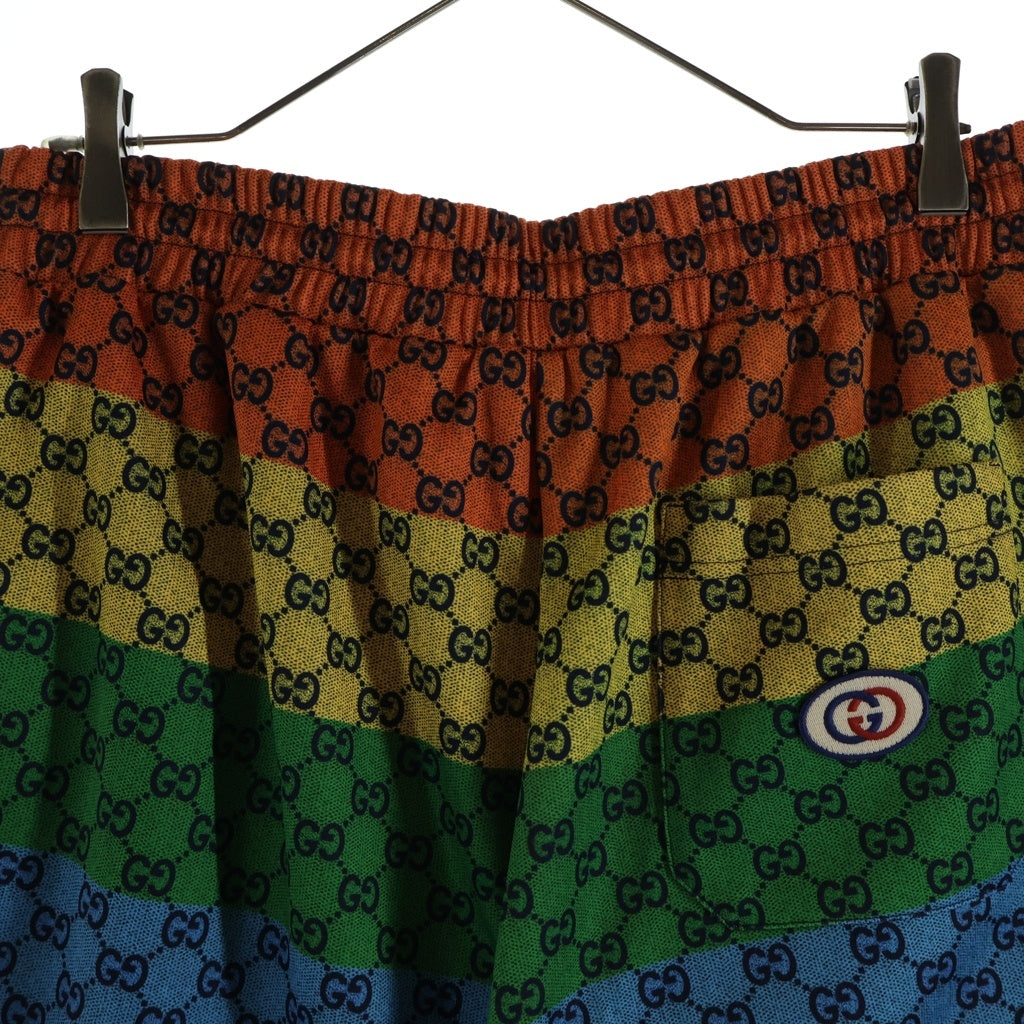 GUCCI(グッチ) 21SS Multicolor Lacing Shorts マルチカラー レーシングショーツ ハーフ ショートパンツ GGロゴ 661176 XJDLP レディース