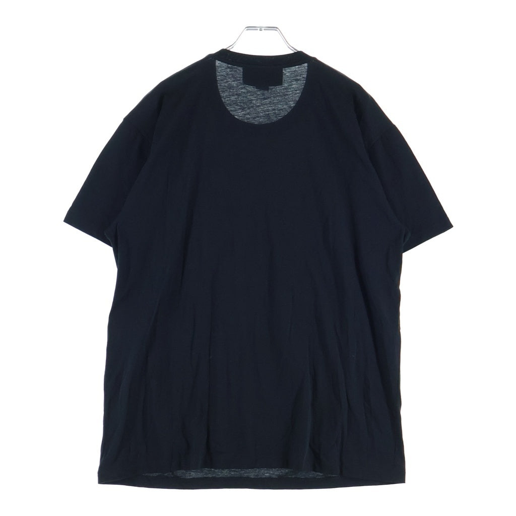 GUCCI(グッチ) 22SS JERSEY PRINTED T-SHIRT ラインストーン 半袖ロゴTシャツ カットソー コットン ブラック 615044 XJDZ4 レディース