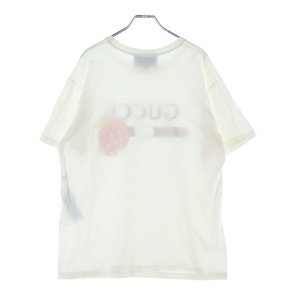 GUCCI(グッチ) 21AW Les Pommes S/S Tee レ ポム フロントプリント 半袖Tシャツ カットソー コットン ホワイト 548334 XJDNC レディース