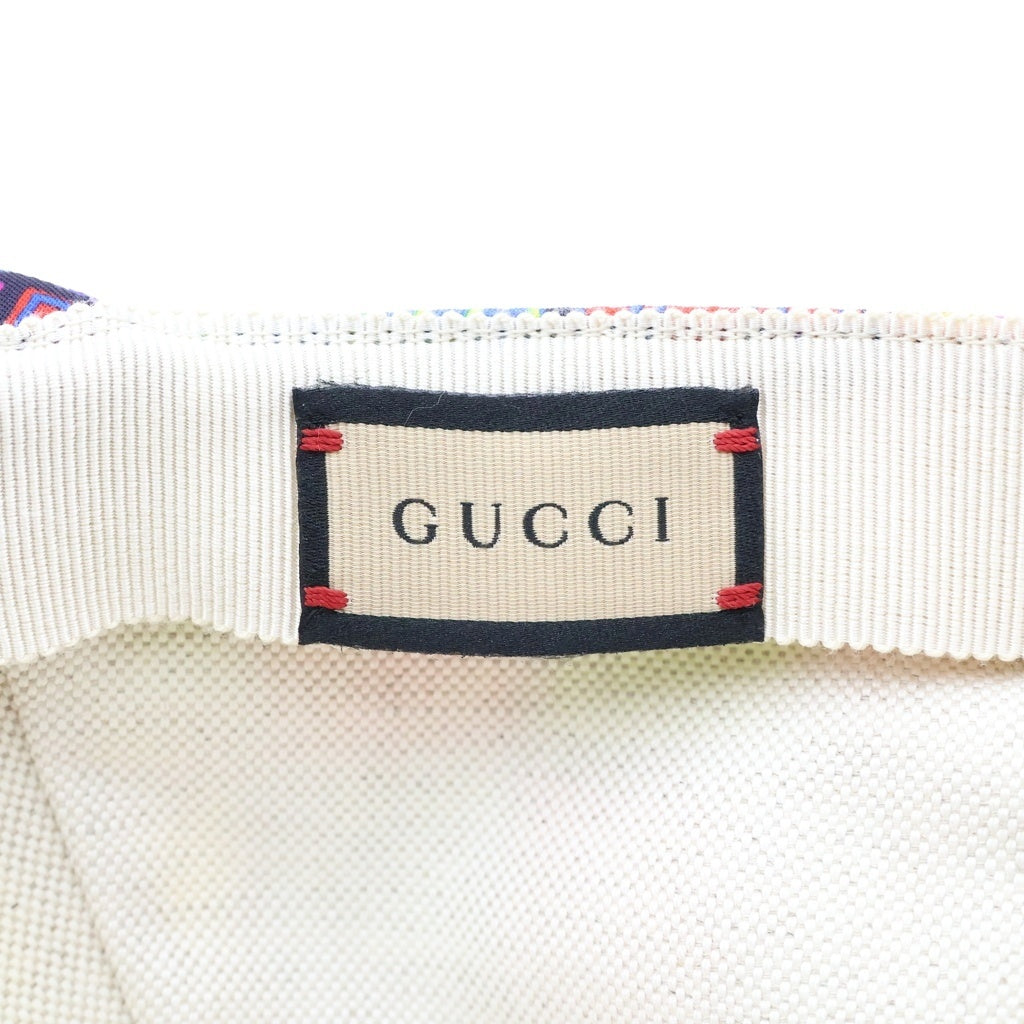GUCCI(グッチ) キューブ バニー プリント インターロッキングG ベースボールキャップ 730186 レディース