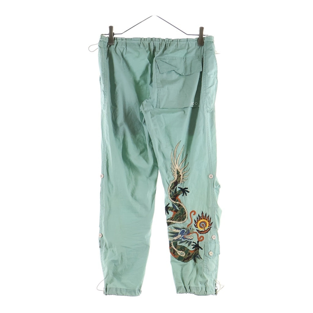 maharishi(マハリシ) Snopants スノパンツ 裾ドラゴン刺繍 ミリタリー パンツ グリーン レディース