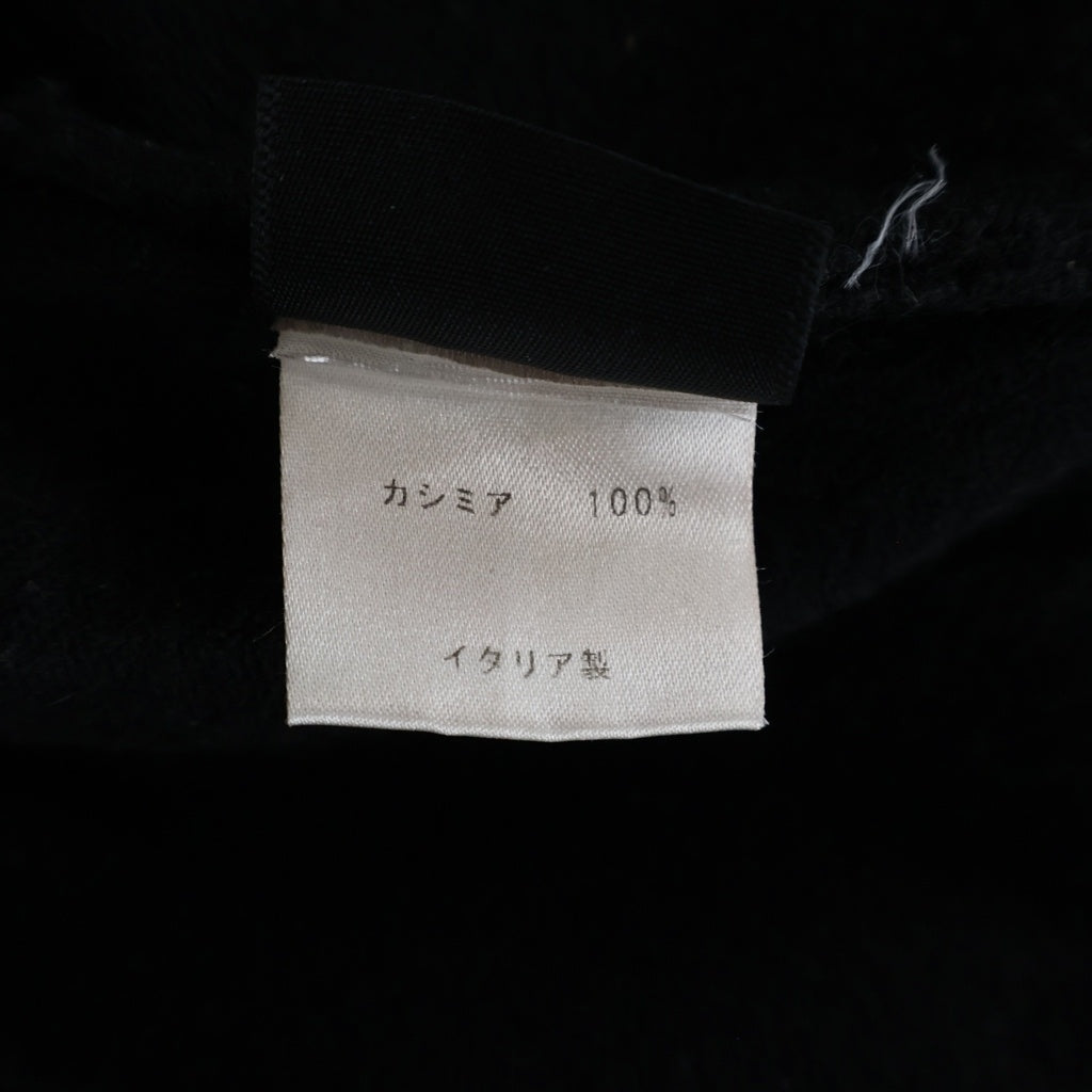 Thomas Wylde(トーマスワイルド) エルボースカルパッチ カシミヤニット セーター パッチワーク ブラック レディース