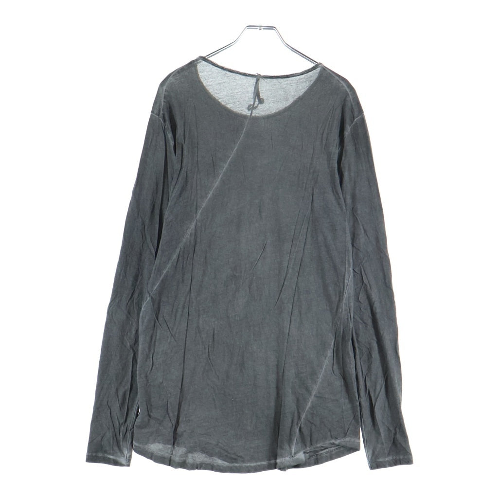 DAMIR DOMA(ダミールドマ) ヴィンテージ加工 長袖Tシャツ カットソー グレー レディース