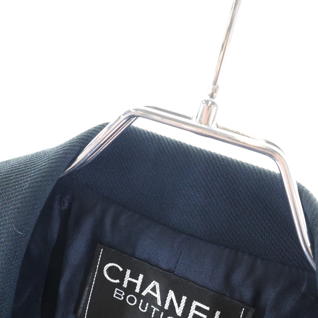 CHANEL(シャネル) ロングジャケット ネイビー レディース