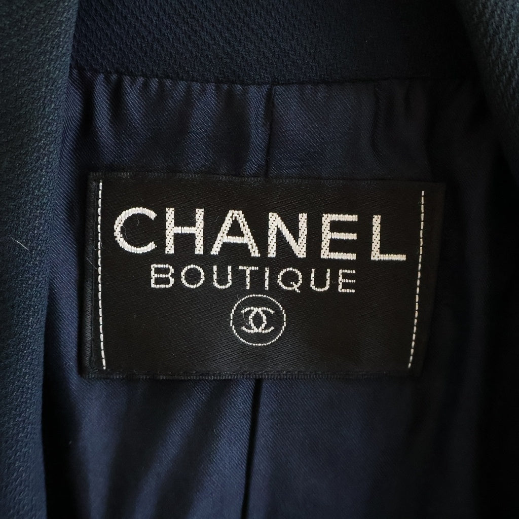 CHANEL(シャネル) ロングジャケット ネイビー レディース