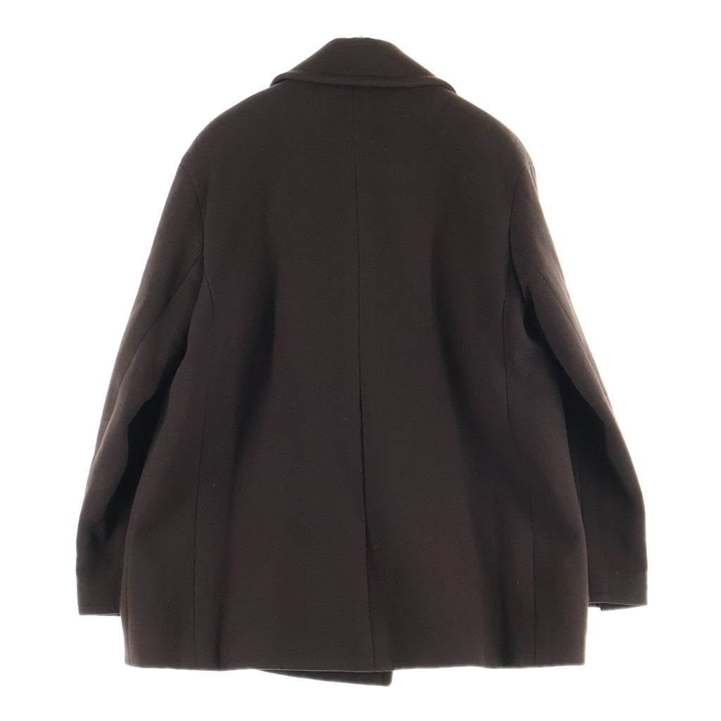 CHANEL(シャネル) 98A ココマークボタン ウール ダブルブレスト オーバーサイズ Pコート ブラウン P11591W02439 レディース