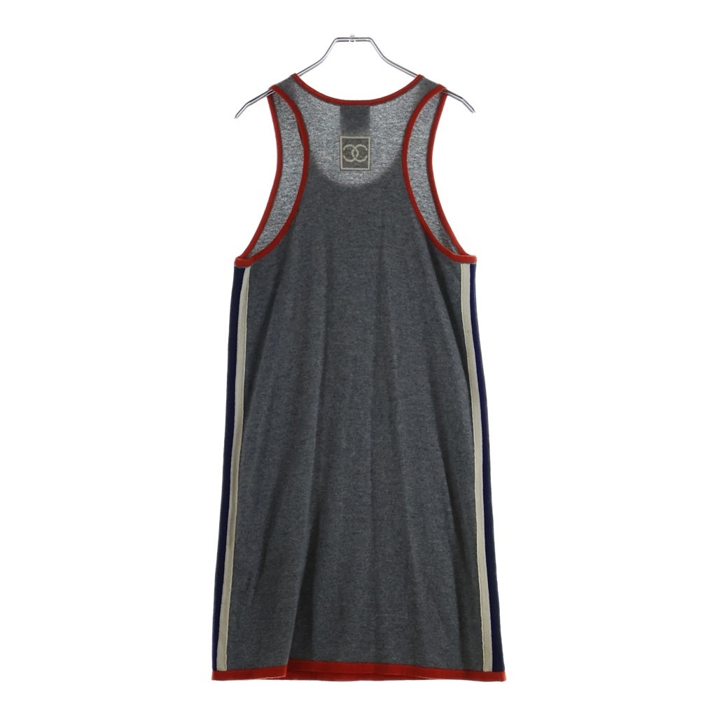 CHANEL(シャネル) 09SS CHANEL SPORT Sleeveless Dress シャネルスポーツ ノースリーブワンピース ドレス カシミヤ グレー P35233K02024 レディース