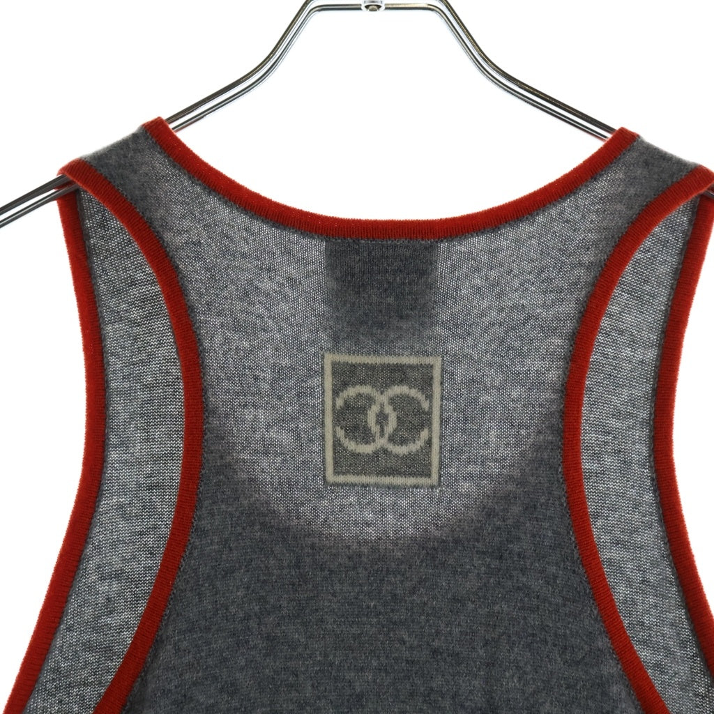CHANEL(シャネル) 09SS CHANEL SPORT Sleeveless Dress シャネルスポーツ ノースリーブワンピース ドレス カシミヤ グレー P35233K02024 レディース