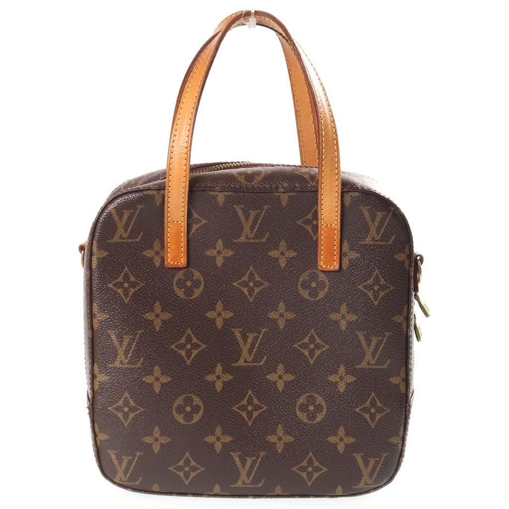 LOUIS VUITTON(ルイヴィトン) モノグラム スポンティーニ 2WAYハンドバッグ ショルダーバッグ ブラウン PVCレザー M47500 ゴールド金具 レディース