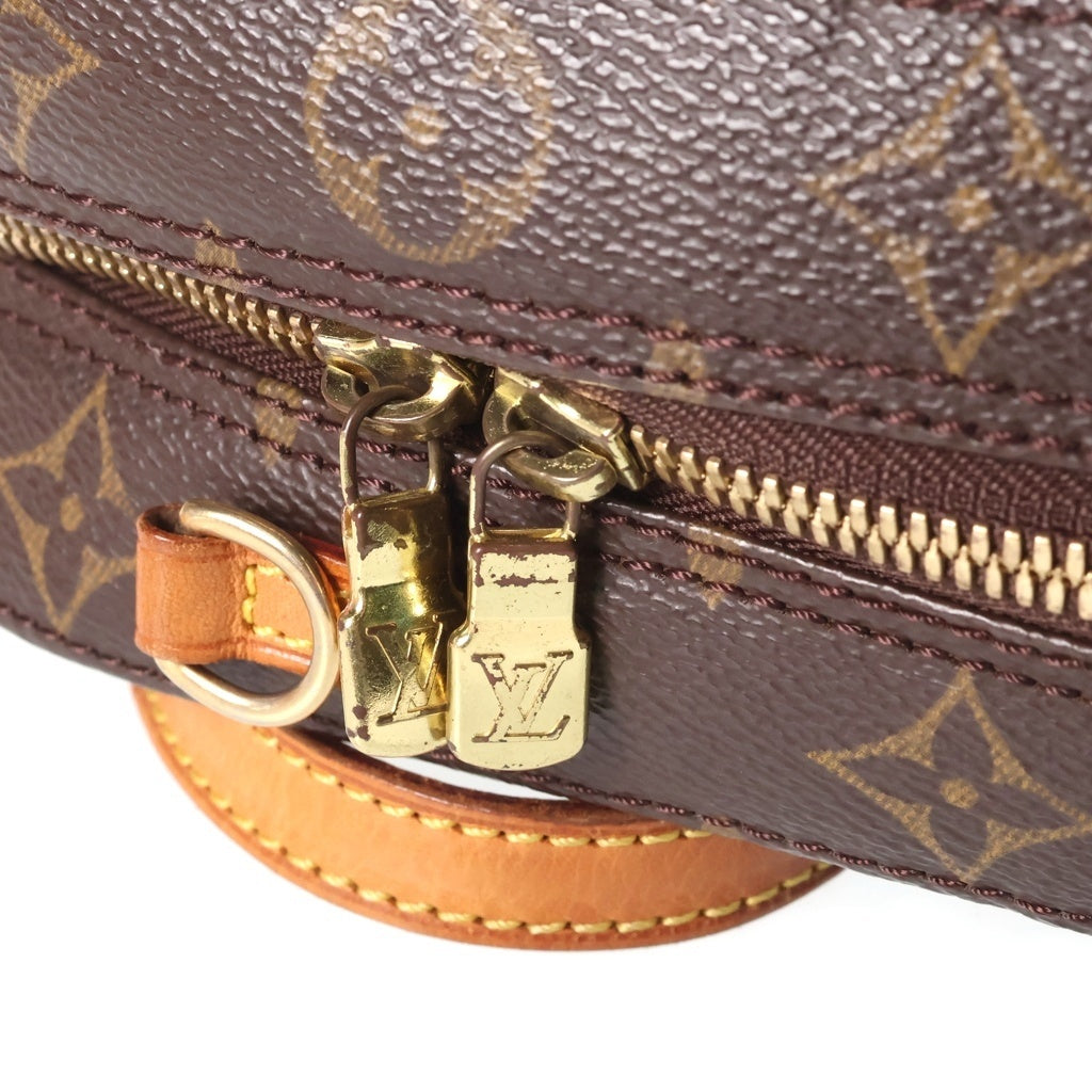 LOUIS VUITTON(ルイヴィトン) モノグラム スポンティーニ 2WAYハンドバッグ ショルダーバッグ ブラウン PVCレザー M47500 ゴールド金具 レディース