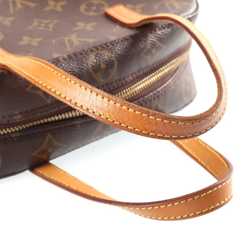 LOUIS VUITTON(ルイヴィトン) モノグラム スポンティーニ 2WAYハンドバッグ ショルダーバッグ ブラウン PVCレザー M47500 ゴールド金具 レディース