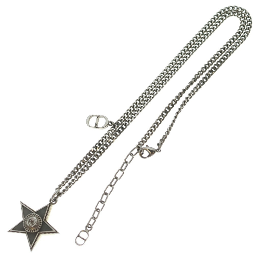 DIOR(ディオール) スターネックレス シルバー メタル