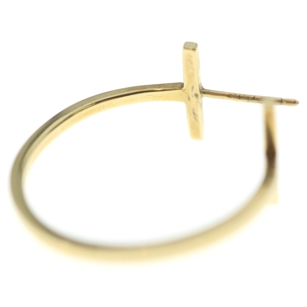 TIFFANY & Co.(ティファニー) Tワイヤー フープピアス イエローゴールド 750YG レディース