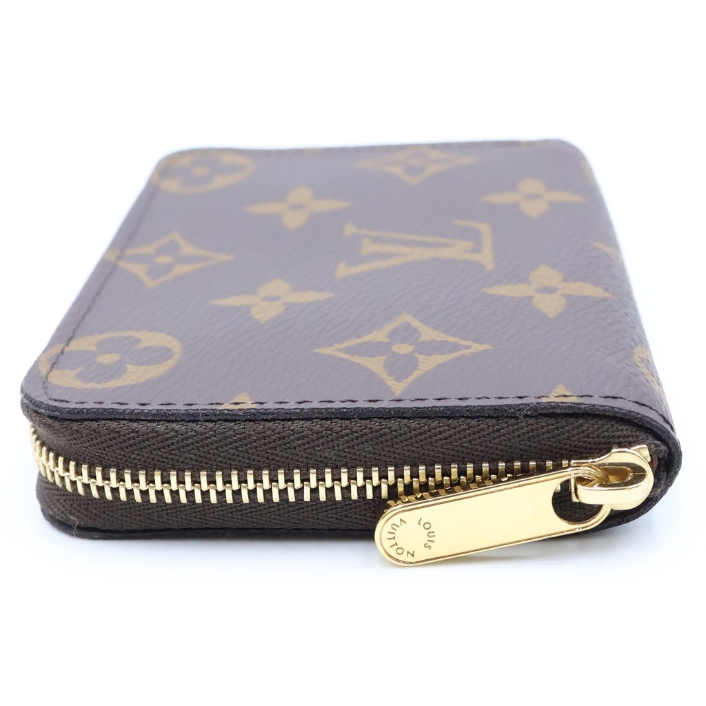 LOUIS VUITTON(ルイヴィトン) モノグラム ジッピーコインパース PVC レザー コンパクトウォレット 二つ折り財布 ブラウン M60067 RFID レディース