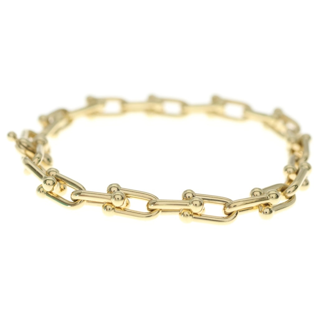 TIFFANY & Co.(ティファニー) ハードウェア スモールリンク チェーンブレスレット K18YG イエローゴールド レディース