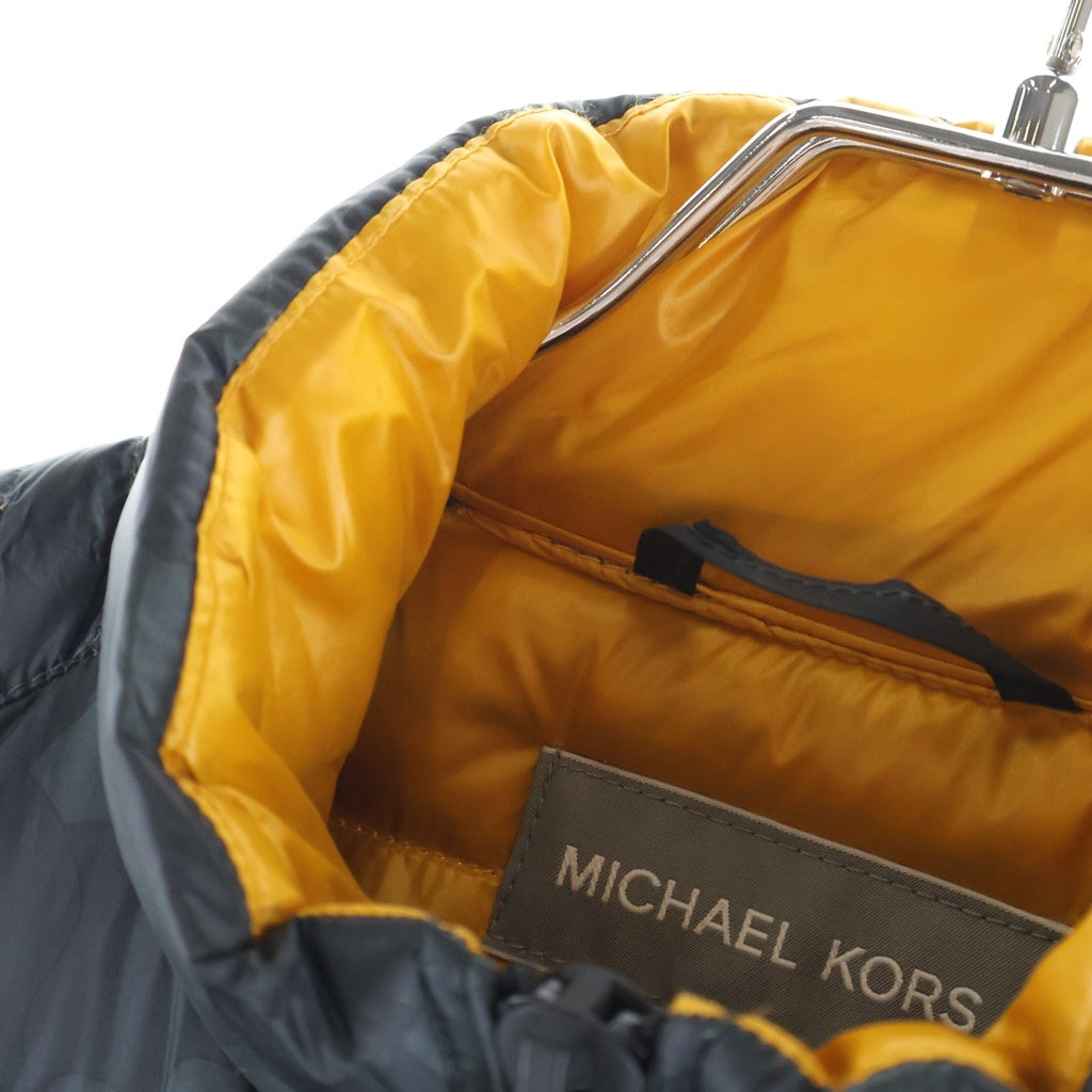MICHAEL KORS(マイケルコース) 18AW Zip-Up Down Vest ジップアップダウンベスト 中綿 胸ロゴパッチ カモフラージュ柄 ダークグリーン MC47064C