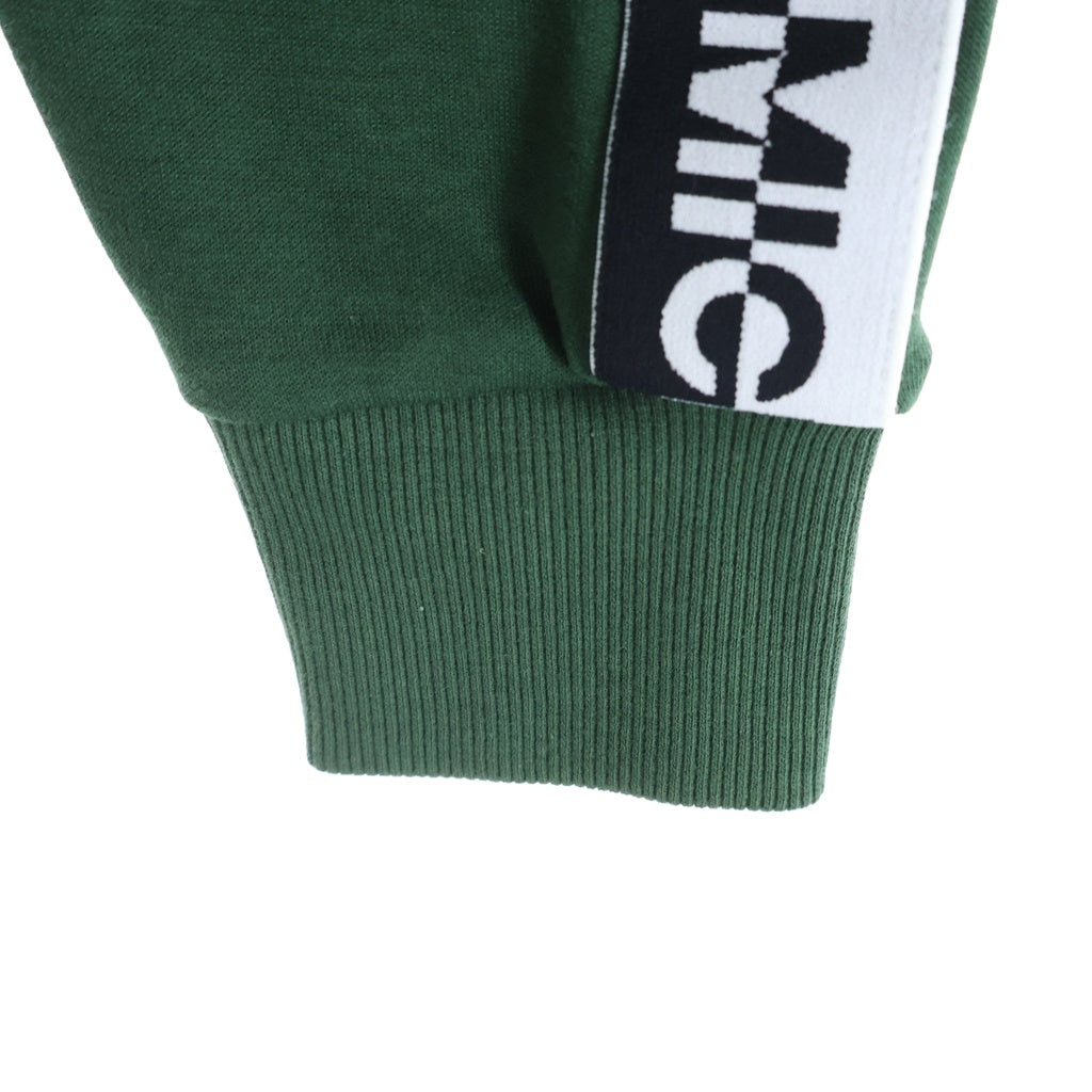 MICHAEL KORS(マイケルコース) SLEEVE LOGO LINE HOODIE 袖ロゴライン ジップアップフーディー パーカー コットン ポリエステル グリーン 0F451X95MF
