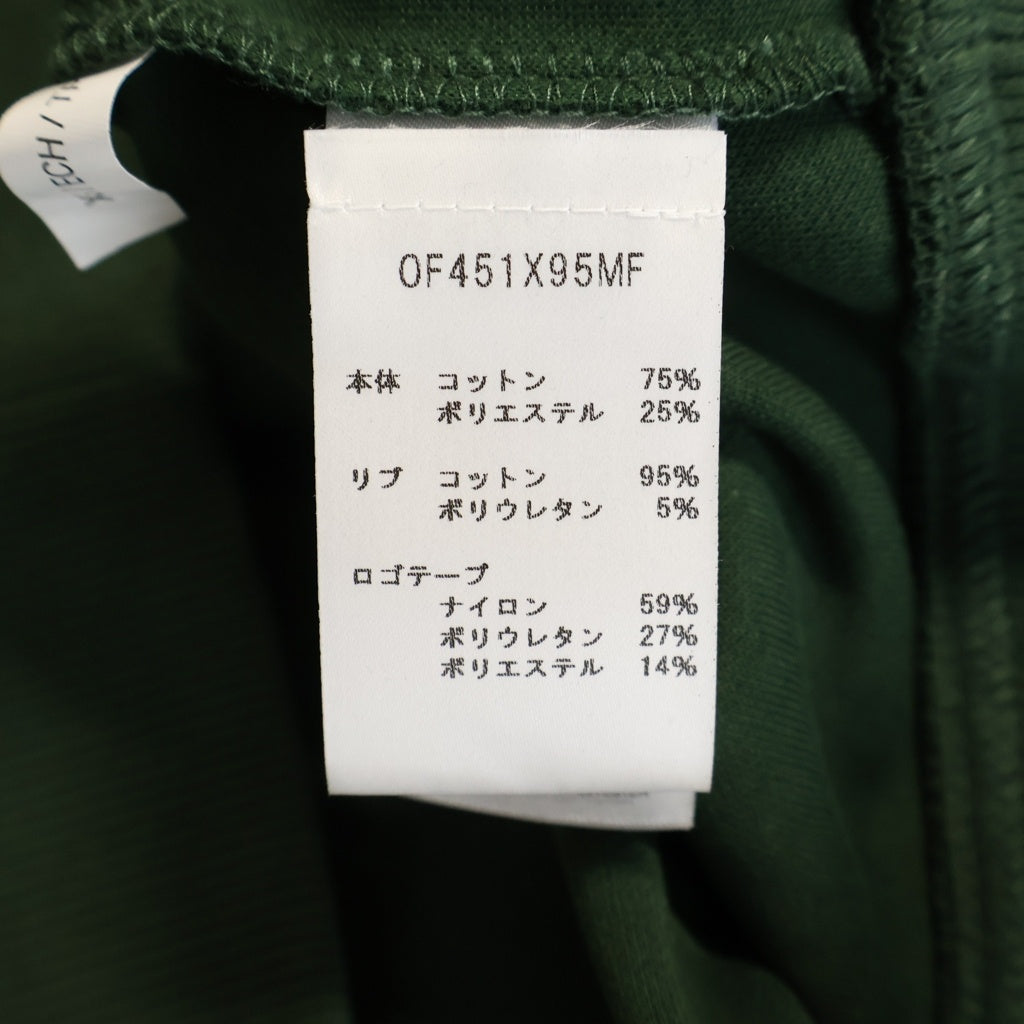 MICHAEL KORS(マイケルコース) SLEEVE LOGO LINE HOODIE 袖ロゴライン ジップアップフーディー パーカー コットン ポリエステル グリーン 0F451X95MF