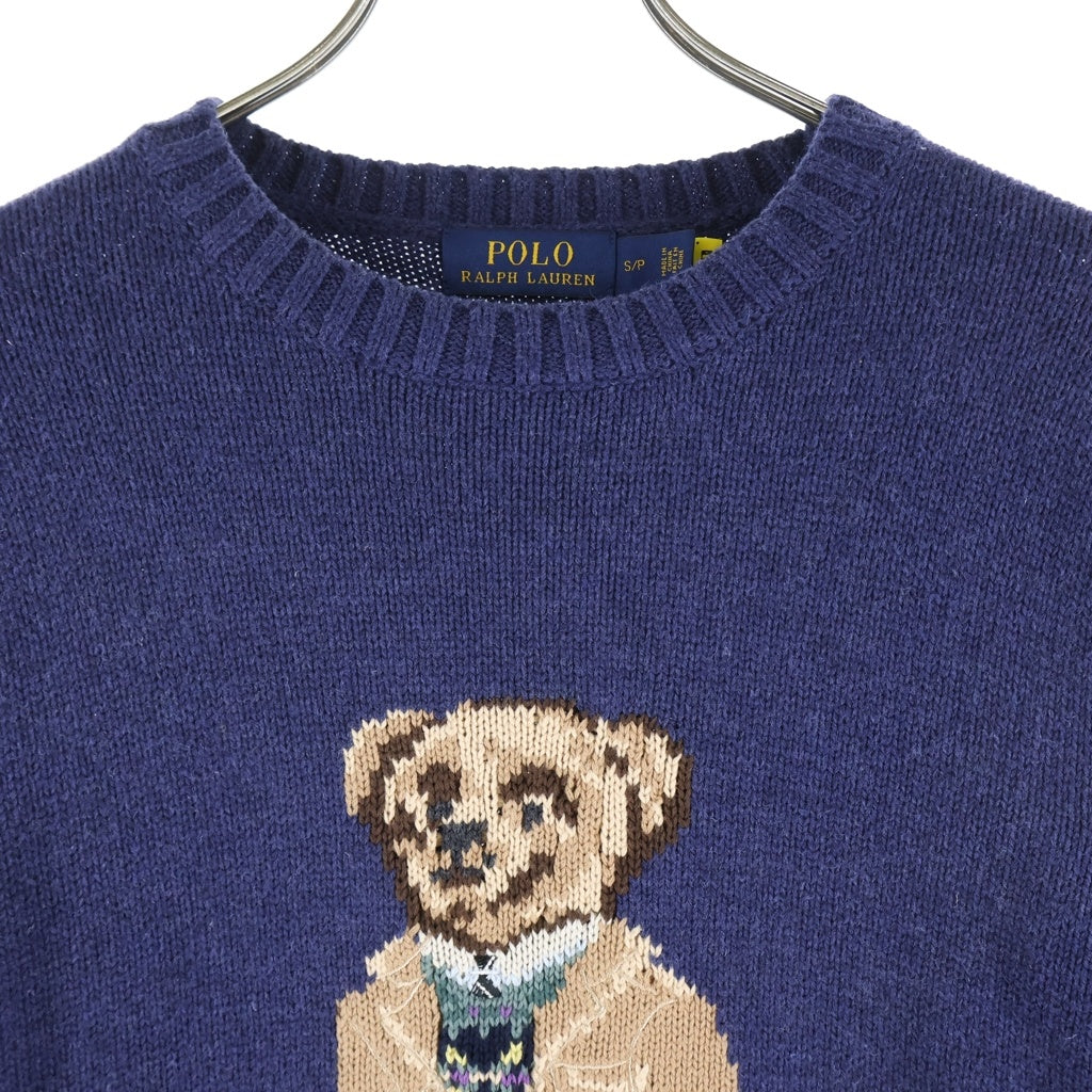 POLO RALPH LAUREN(ポロラルフローレン) Polo Bear Knit ポロベアニット セーター コットン ネイビー