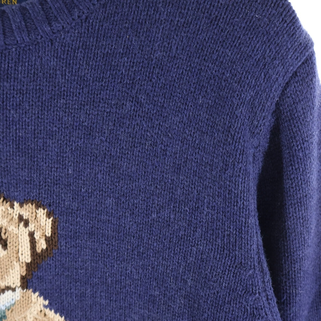 POLO RALPH LAUREN(ポロラルフローレン) Polo Bear Knit ポロベアニット セーター コットン ネイビー