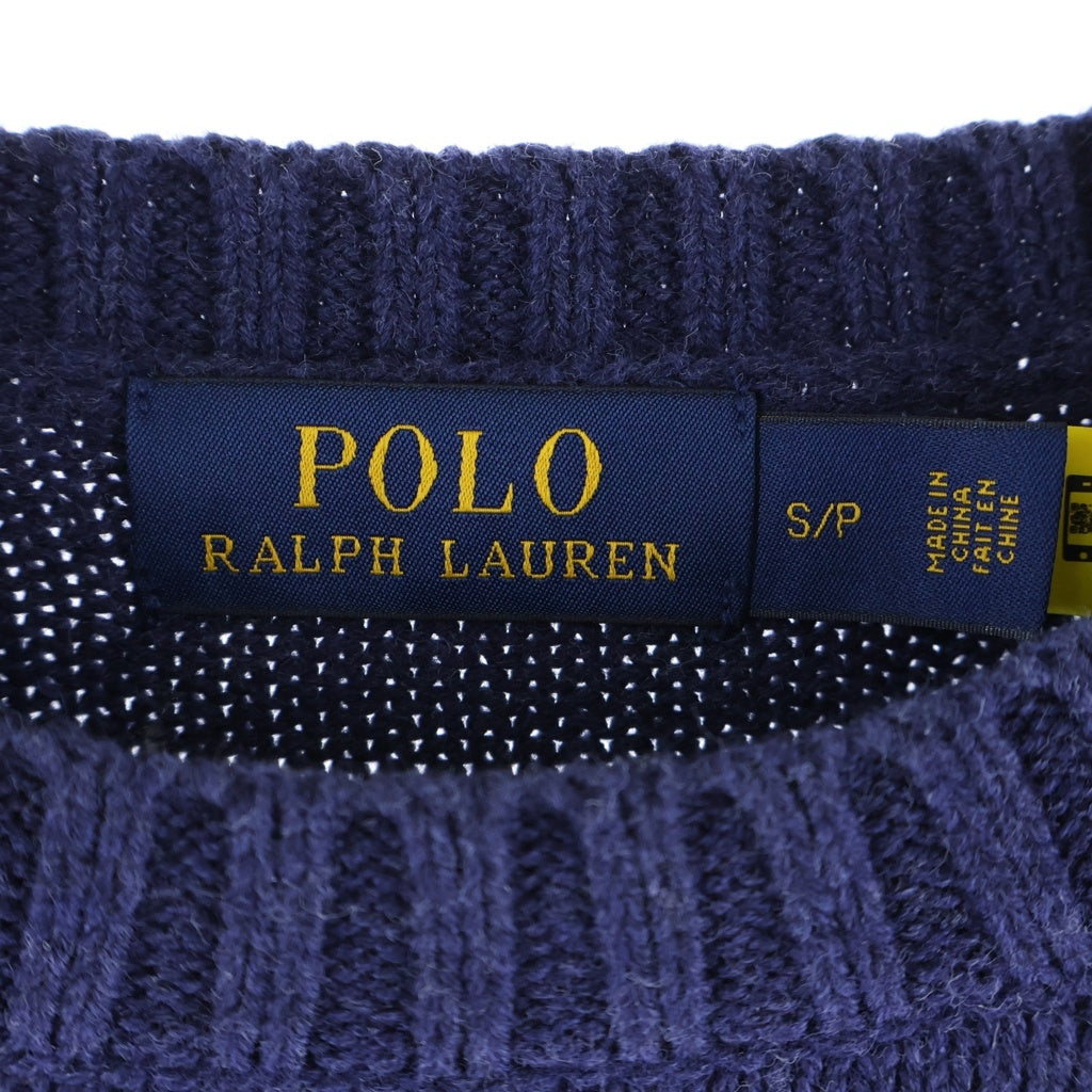POLO RALPH LAUREN(ポロラルフローレン) Polo Bear Knit ポロベアニット セーター コットン ネイビー