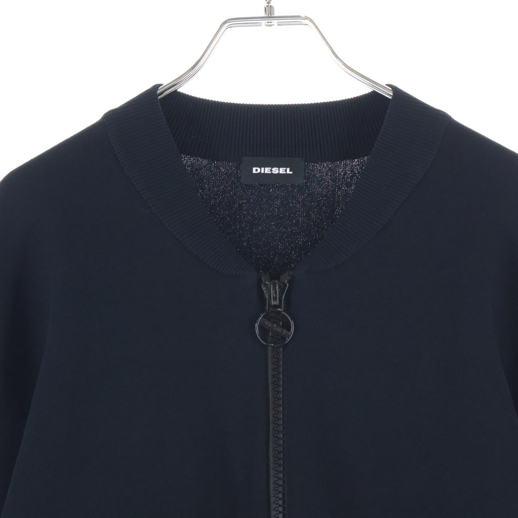 DIESEL(ディーゼル) K-OREGON KNITWEAR ニットボンバージャケット ブルゾン ジップアップ ブラック A02531