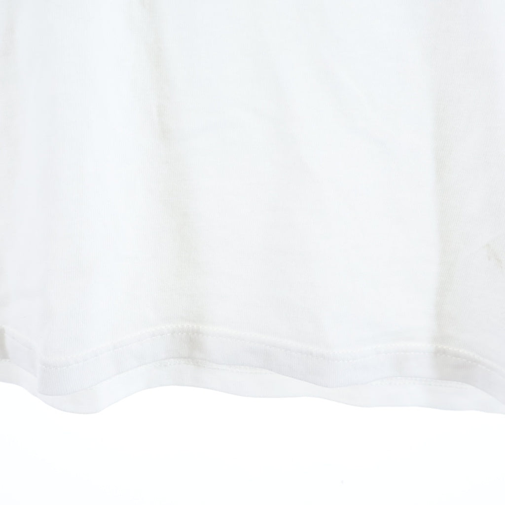 Alexander McQueen(アレキサンダーマックイーン) コルセットプリント クルーネック 半袖Tシャツ カットソー ホワイト レディース