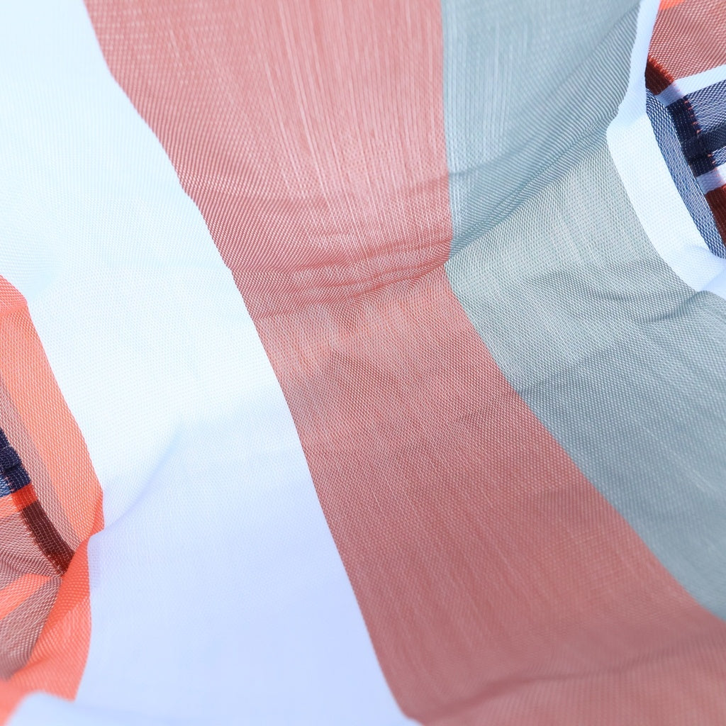 MARNI(マルニ) フラワーカフェ レザーロゴパッチ ナイロン メッシュ ハンド トートバッグ レッド/ブルー レディース