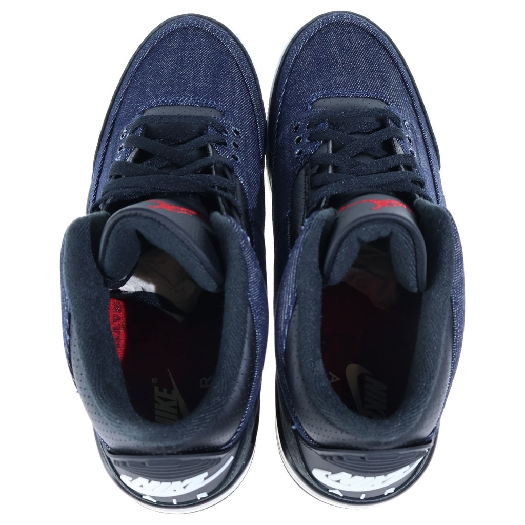 NIKE(ナイキ) ×Levi's AIR JORDAN 3 RETRO SP IH7959-400 リーバイス エアジョーダン3 レトロ ハイカットスニーカー インディゴ US10/28cm