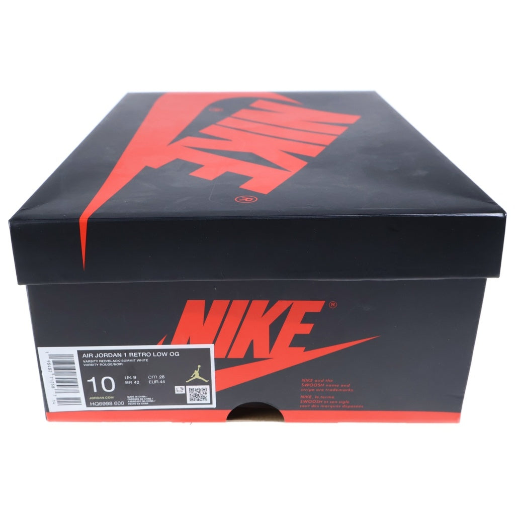 NIKE(ナイキ) AIR JORDAN 1 RETRO LOW OG CHICAGO HQ6998-600 エアジョーダン1 レトロ シカゴ ローカットスニーカー ホワイト/レッド US10/28cm