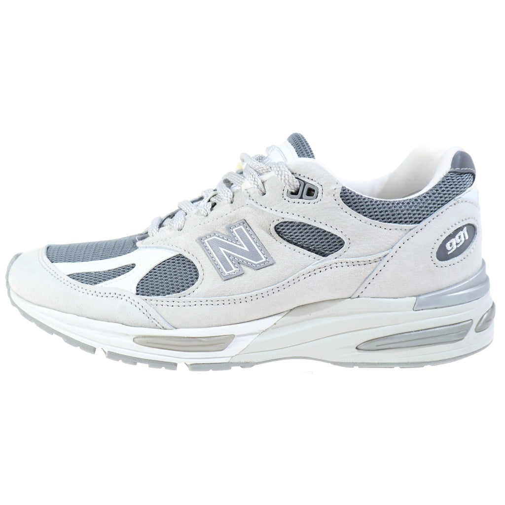 New Balance(ニューバランス) U991LG2 991V2 スウェード メッシュ ローカットスニーカー ベージュ/グレー US8.5/26.5cm