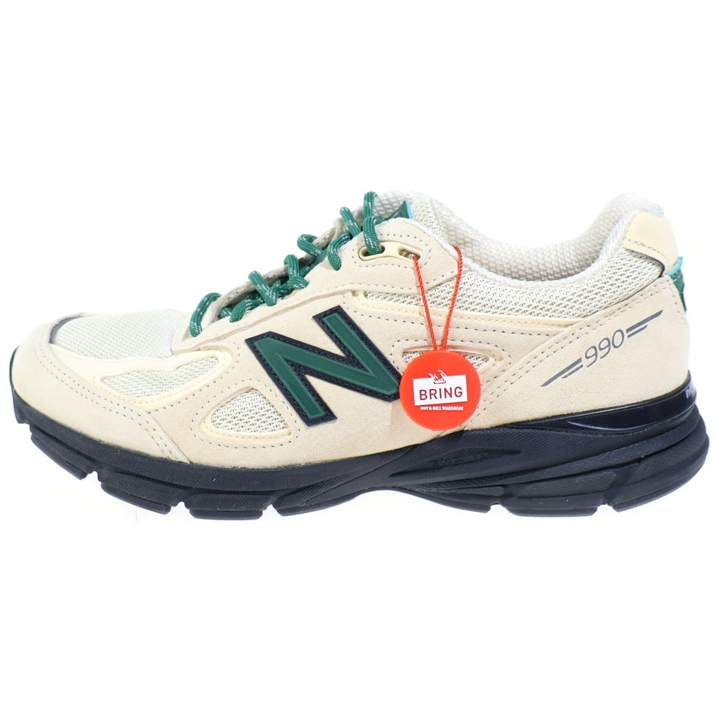 New Balance(ニューバランス) U990GB4 990V4 MACADAMIA NUT マカダミアナッツ スウェード メッシュ ベージュ/グリーン US8.5/26.5cm