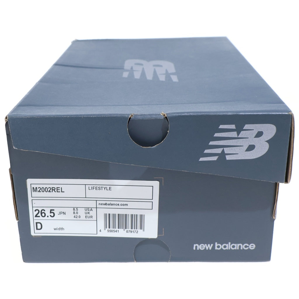 New Balance(ニューバランス) M2002REL スウェード メッシュ ローカットスニーカー グレー/ブラック US8.5/26.5cm