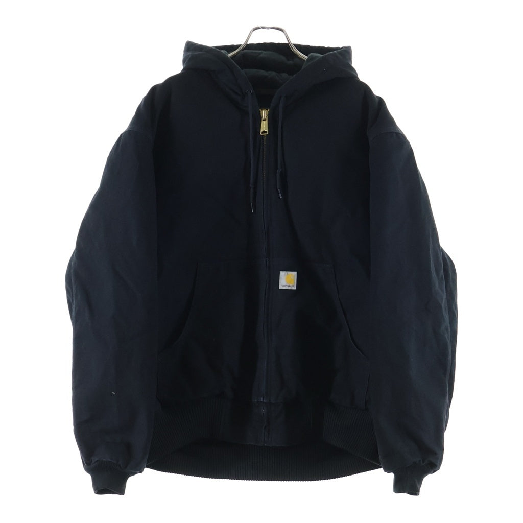 CARHARTT(カーハート) WASHED DUCK INSULATED ACTIVE JACKET アクティブ ジップアップ フーデッド ダックジャケット ブラック