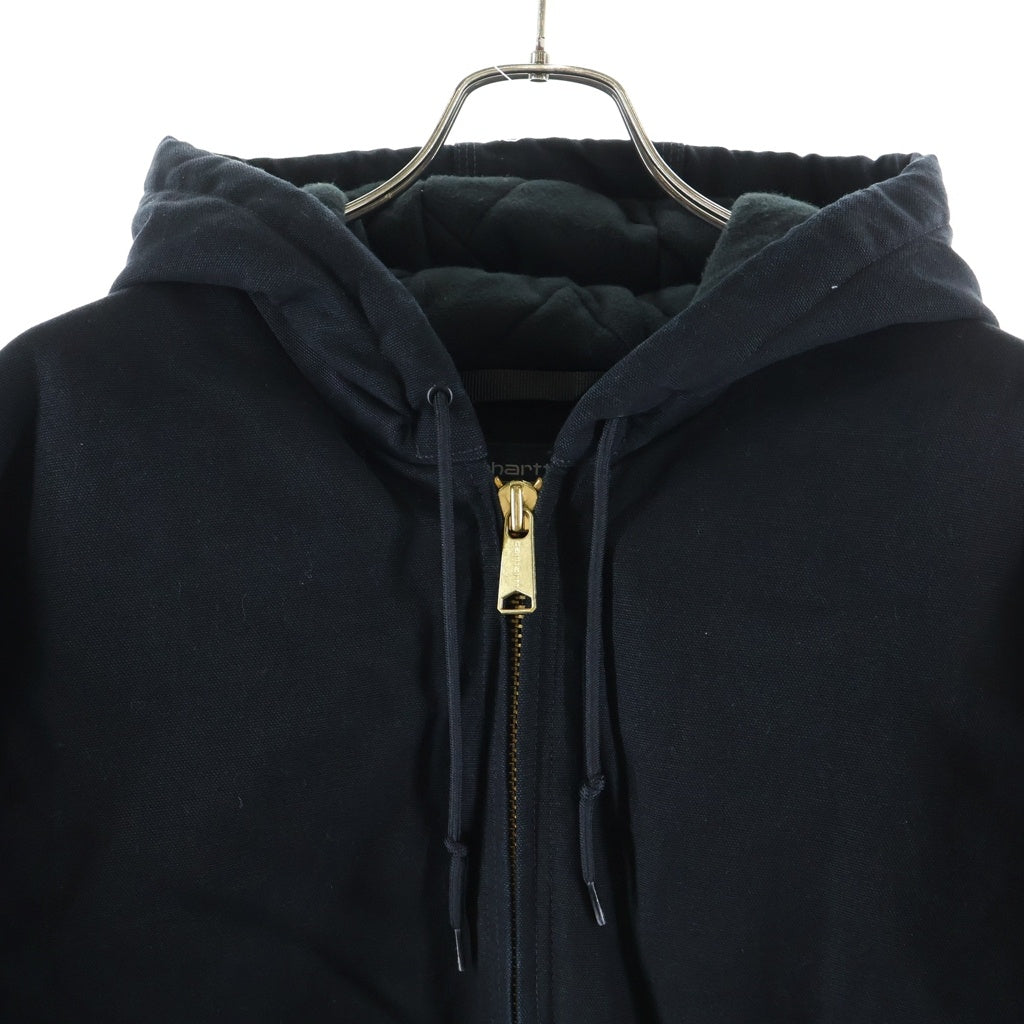 CARHARTT(カーハート) WASHED DUCK INSULATED ACTIVE JACKET アクティブ ジップアップ フーデッド ダックジャケット ブラック