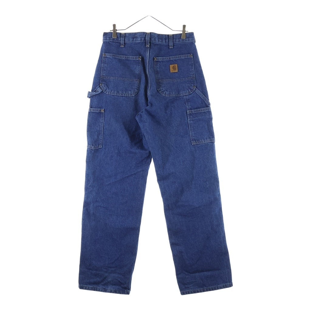 CARHARTT(カーハート) DOUBLE FRONT LOGGER DUNGAREE ダブル フロント ロガー ダンガリー ダブルニー デニム ペインターパンツ ブルー B73-DST