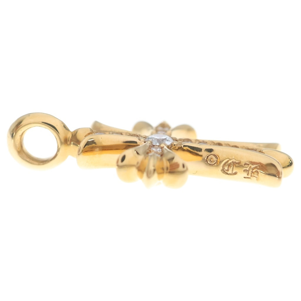 CHROME HEARTS(クロムハーツ) 22K TNY CRSF P/DIA タイニーファットクロス PAVEダイヤ ペンダントトップ ゴールド BCA033