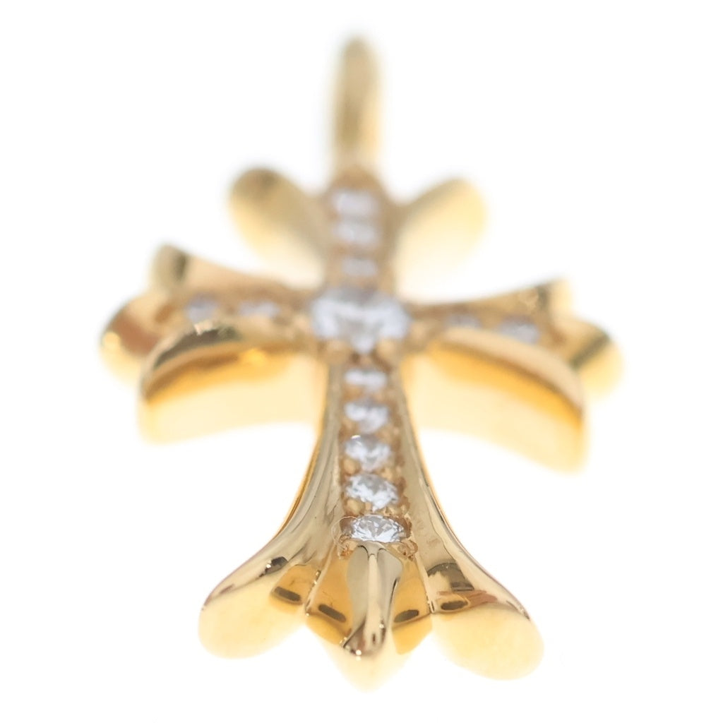 CHROME HEARTS(クロムハーツ) 22K TNY CRSF P/DIA タイニーファットクロス PAVEダイヤ ペンダントトップ ゴールド BCA033