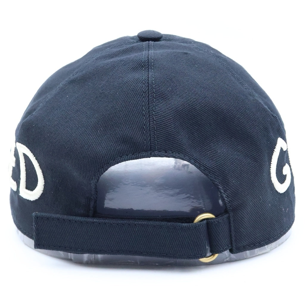 GUCCI(グッチ) エンブロイダリー ベースボールキャップ コットン ブラック 4789 48 3HD05 レディース