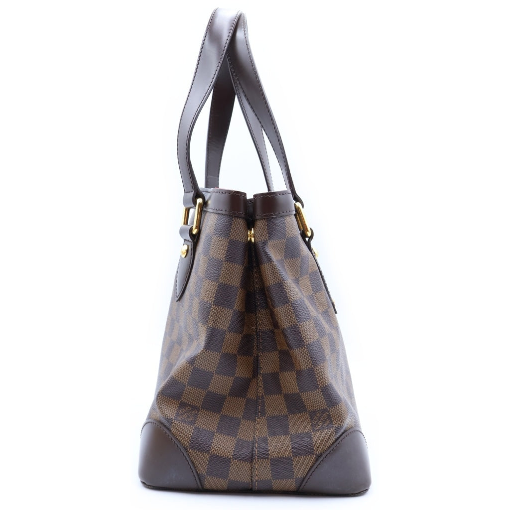 LOUIS VUITTON(ルイヴィトン) ダミエ ハムステッドPM ハンドバッグ ブラウン PVC×レザー N51205 レディース
