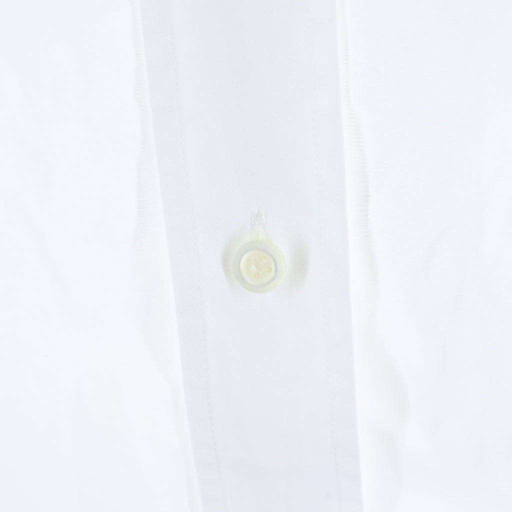 miumiu(ミュウミュウ) Poplin Short Sleeve Top コットンポプリン 半袖シャツ 胸ロゴ ホワイト MK1743 レディース