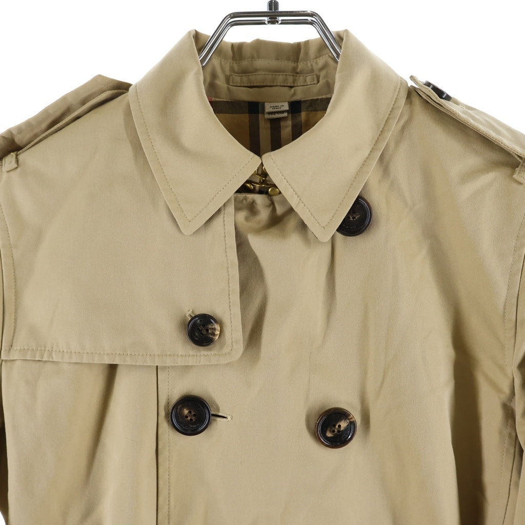 BURBERRY(バーバリー) 裏地ノヴァチェック トレンチコート コットン イタリア製 ベージュ ITGORCON25CIP レディース