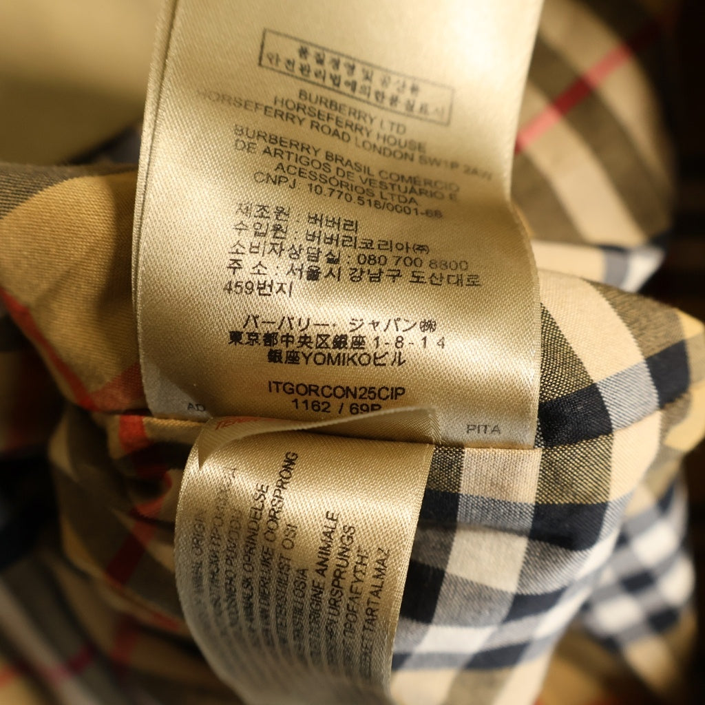 BURBERRY(バーバリー) 裏地ノヴァチェック トレンチコート コットン イタリア製 ベージュ ITGORCON25CIP レディース